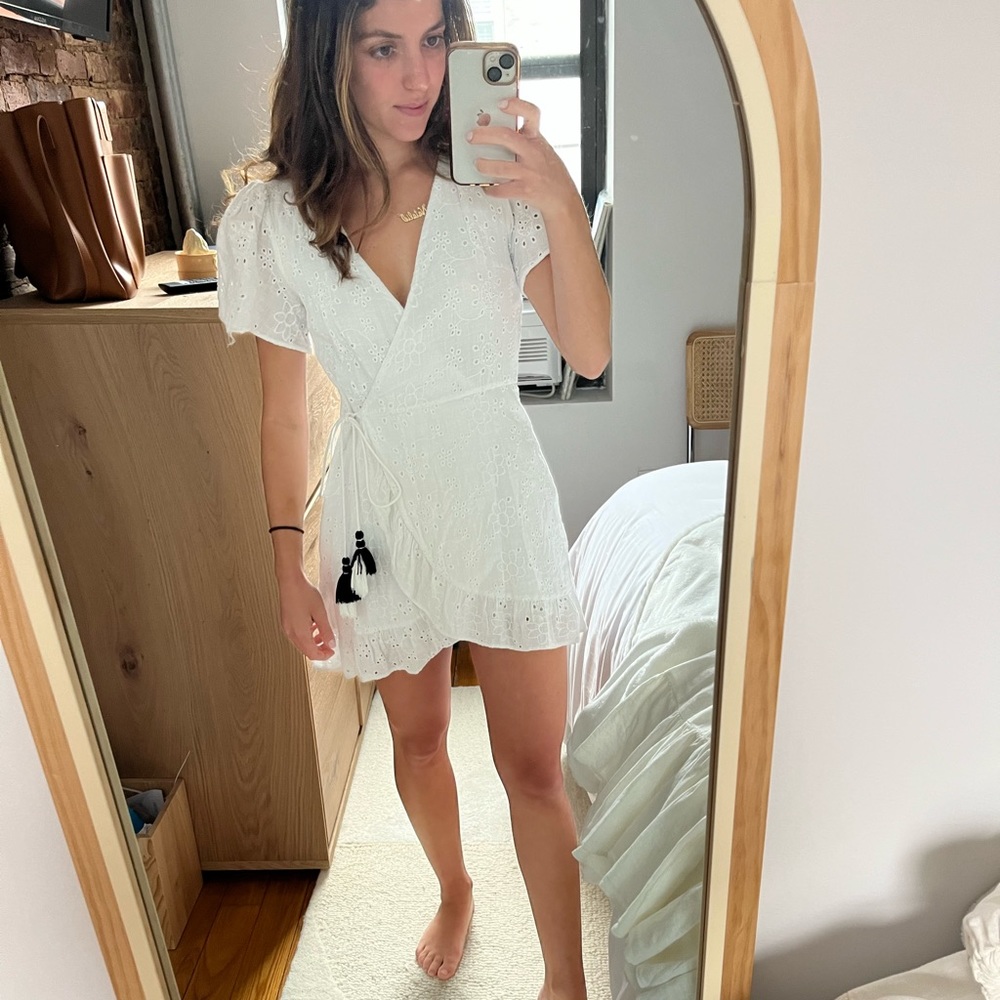 Zara lace dress with side tie
